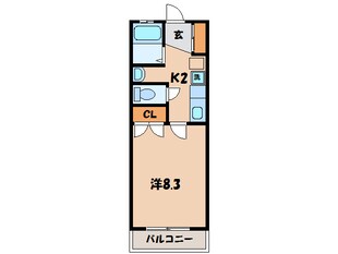 レークハヤⅢの物件間取画像